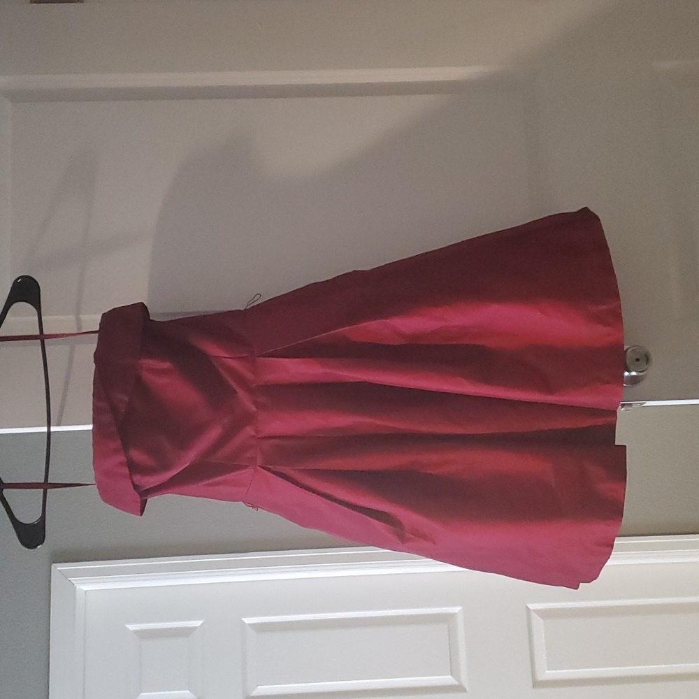 Burgundy dress